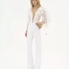 High-Rise-Flare-Jeans aus Denim