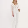 High-Rise-Flare-Jeans aus Denim