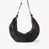 Große Hobo-Tasche mit Armband aus genarbtem Leder
