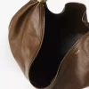 Große Hobo-Tasche mit Armband aus genarbtem Leder