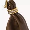 Große Hobo-Tasche mit Armband aus genarbtem Leder