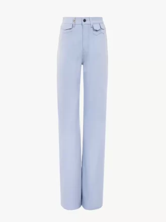 High-Rise-Flare-Jeans aus Denim
