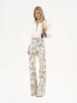 High-Rise-Flare-Jeans aus Denim