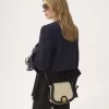 Horse Medal Satteltasche aus Canvas und genarbtem Leder