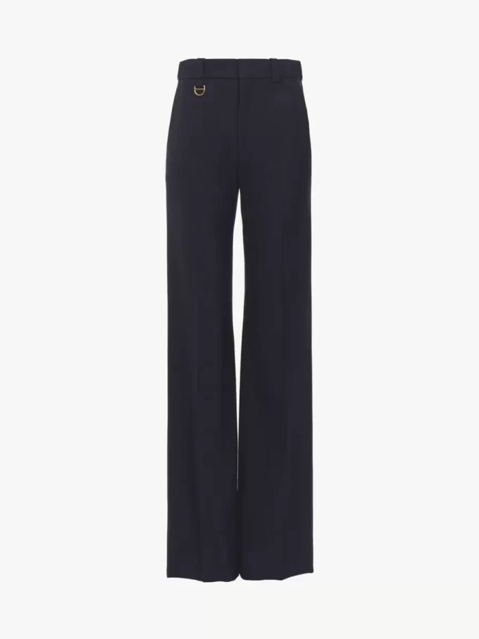 Jungenhafte, maßgeschneiderte Hose aus Stretchwolle