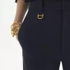 Jungenhafte, maßgeschneiderte Hose aus Stretchwolle