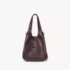 Kleine Chloé Balloon Tasche aus genarbtem Leder