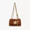 Kleine Chloé Heritage Schultertasche aus Samt