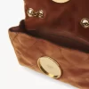 Kleine Chloé Heritage Schultertasche aus Samt