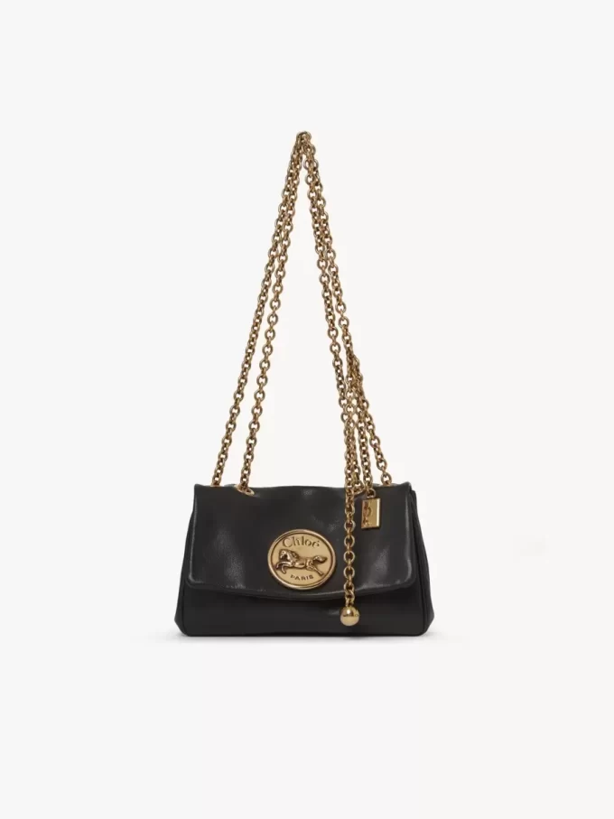 Kleine Chloé Heritage Umhängetasche aus genarbtem Leder