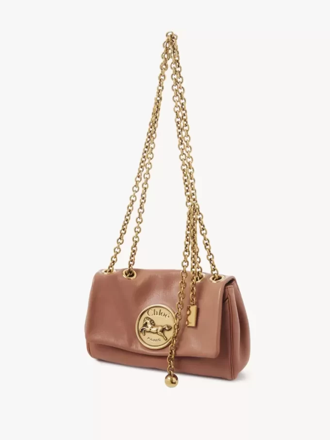 Kleine Chloé Heritage Umhängetasche aus genarbtem Leder