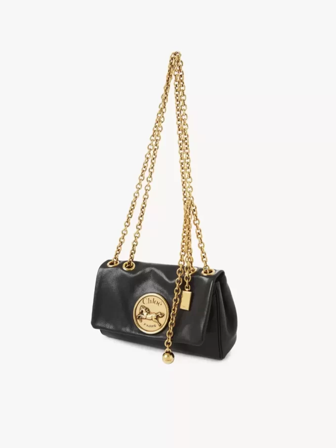 Kleine Chloé Heritage Umhängetasche aus genarbtem Leder