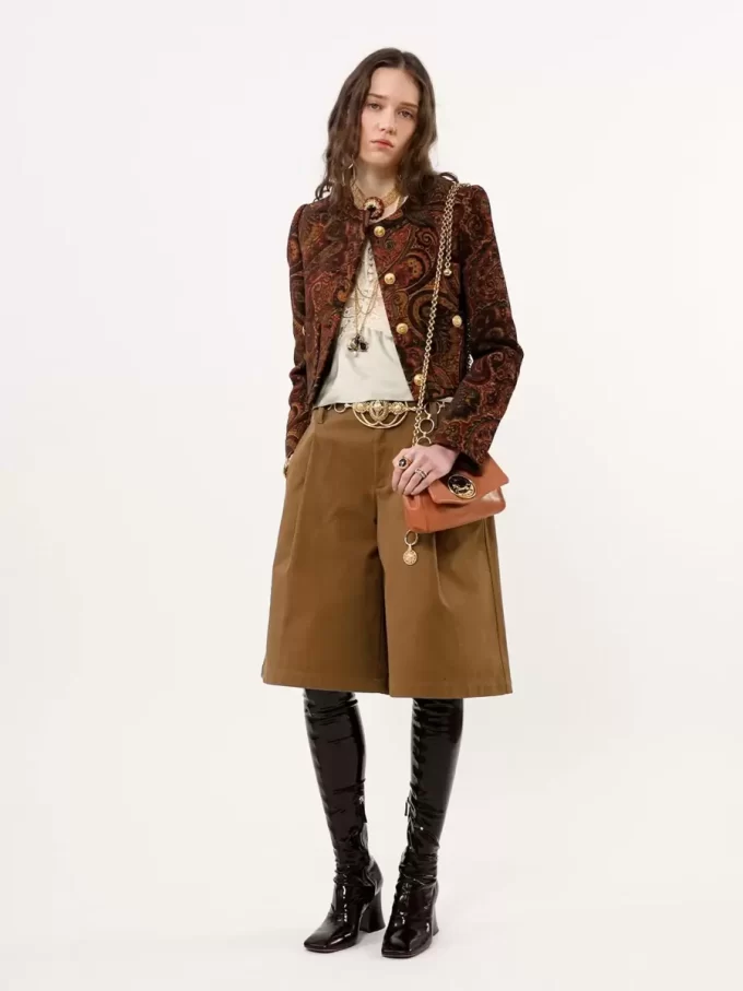 Kleine Chloé Heritage Umhängetasche aus genarbtem Leder
