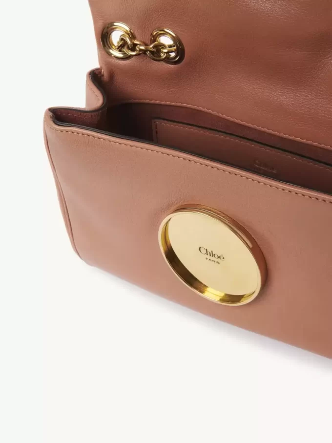 Kleine Chloé Heritage Umhängetasche aus genarbtem Leder
