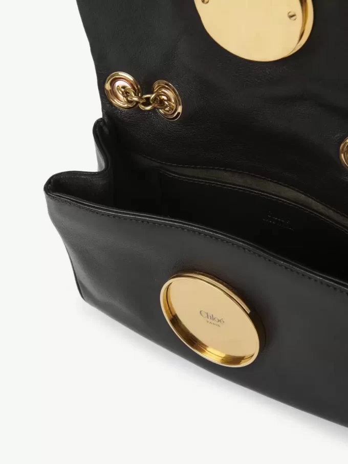 Kleine Chloé Heritage Umhängetasche aus genarbtem Leder