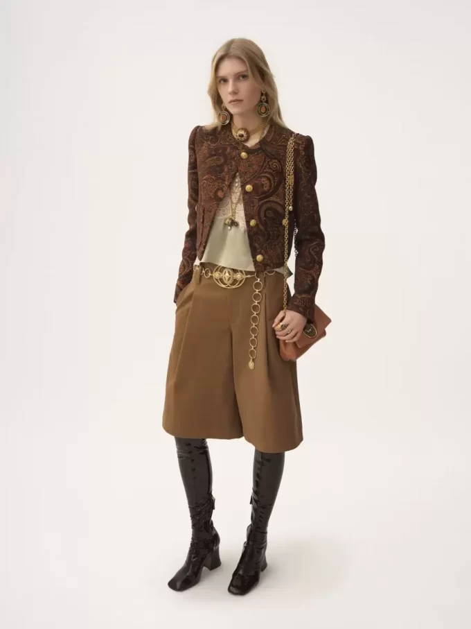 Kleine Chloé Heritage Umhängetasche aus genarbtem Leder