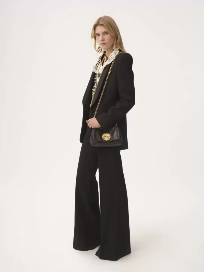 Kleine Chloé Heritage Umhängetasche aus genarbtem Leder