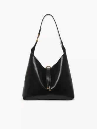 Kleine Hobo-Tasche Marcie aus glänzendem Leder