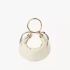 Kleine Hobo-Tasche mit Armband aus genarbtem Leder