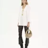 Kleine Hobo-Tasche mit Armband aus genarbtem Leder