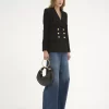 Kleine Hobo-Tasche mit Armband aus genarbtem Leder