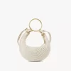 Kleine Hobo-Tasche mit Armband aus Häkelarbeit