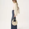 Kleine Hobo-Tasche mit Armband aus Häkelarbeit