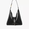 Kleine Marcie Hobo-Tasche aus Leder mit Kroko-Effekt