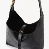 Kleine Marcie Hobo-Tasche aus Leder mit Kroko-Effekt