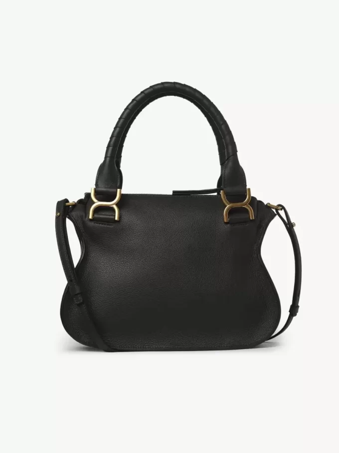 Kleine Marcie-Tasche aus genarbtem Leder