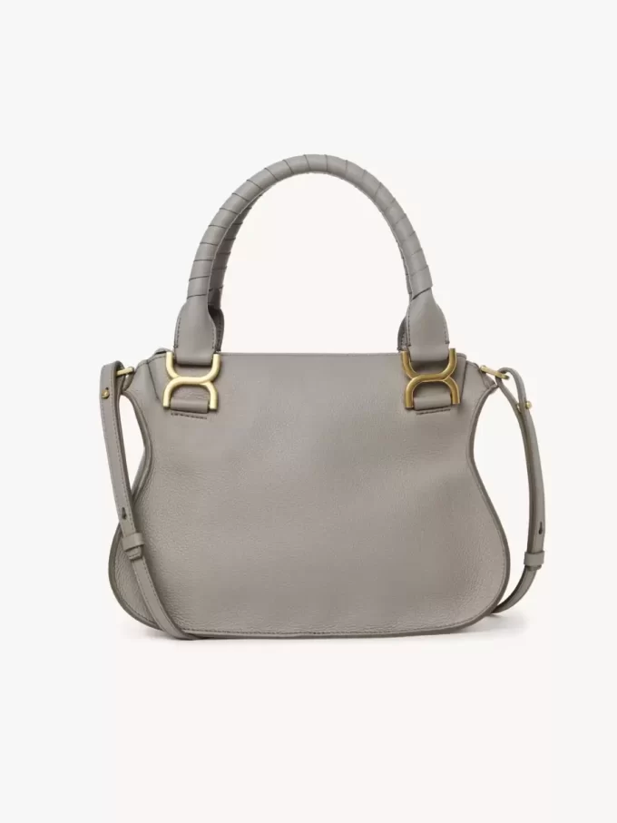 Kleine Marcie-Tasche aus genarbtem Leder