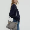 Kleine Marcie-Tasche aus genarbtem Leder