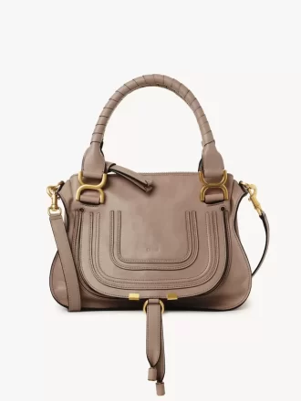 Kleine Marcie-Tasche aus glänzendem Leder Kleine Marcie-Tasche aus glänzendem Leder