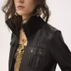 Kurzer Blouson aus Leder