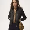 Kurzer Blouson aus Leder