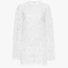 Langärmliges Minikleid aus Baumwoll-Voile