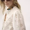 Langärmliges Minikleid aus Baumwoll-Voile