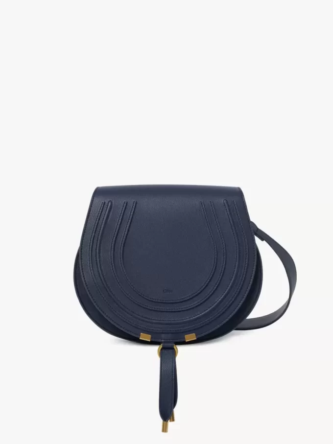 Marcie Satteltasche aus genarbtem Leder