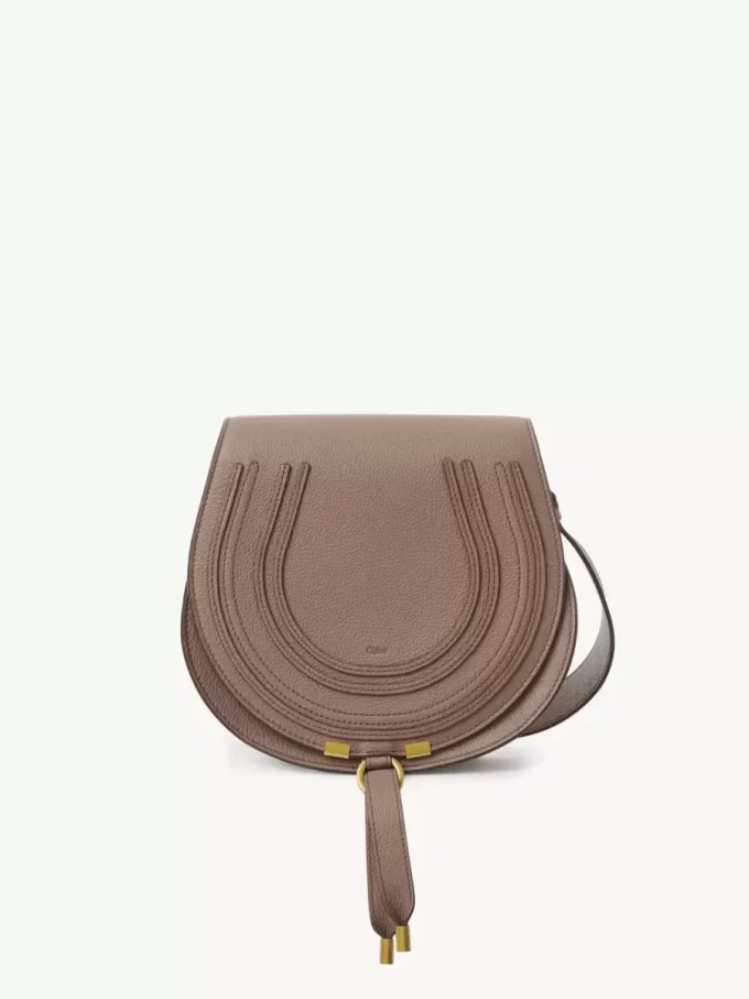 Marcie Satteltasche aus genarbtem Leder