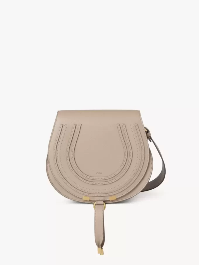 Marcie Satteltasche aus genarbtem Leder