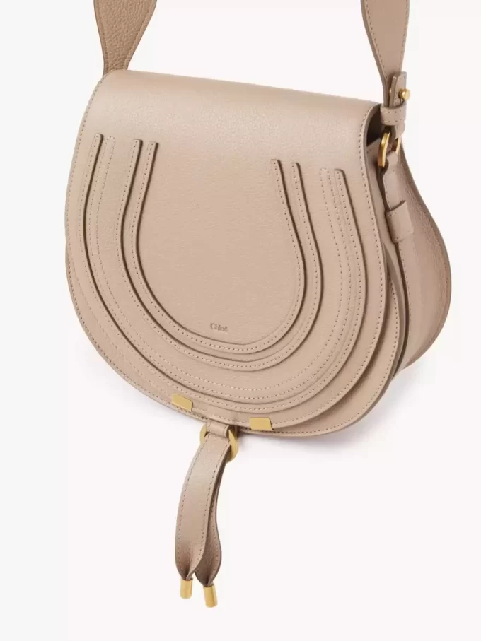 Marcie Satteltasche aus genarbtem Leder