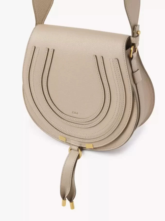 Marcie Satteltasche aus genarbtem Leder