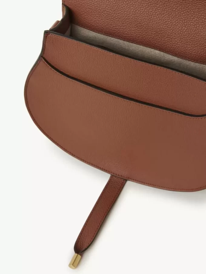 Marcie Satteltasche aus genarbtem Leder