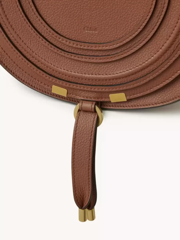 Marcie Satteltasche aus genarbtem Leder