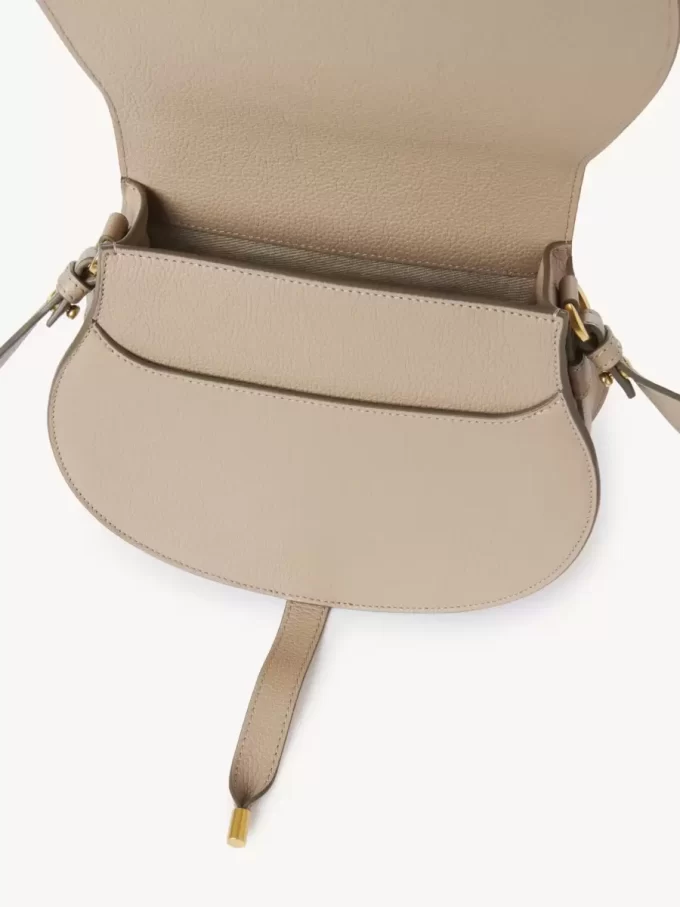 Marcie Satteltasche aus genarbtem Leder