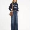 Marcie Satteltasche aus genarbtem Leder