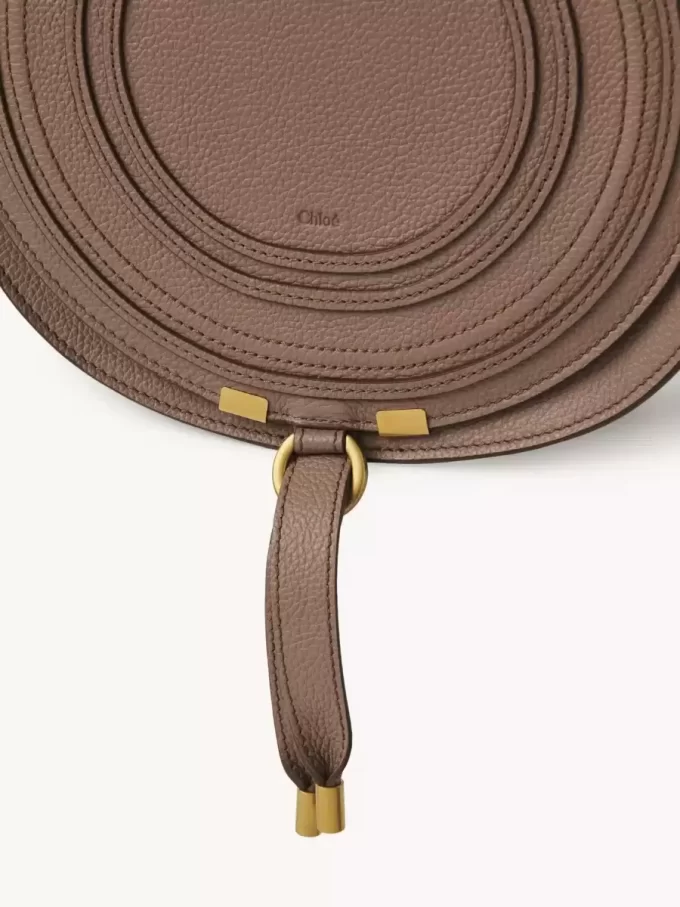 Marcie Satteltasche aus genarbtem Leder