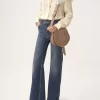Marcie Satteltasche aus genarbtem Leder