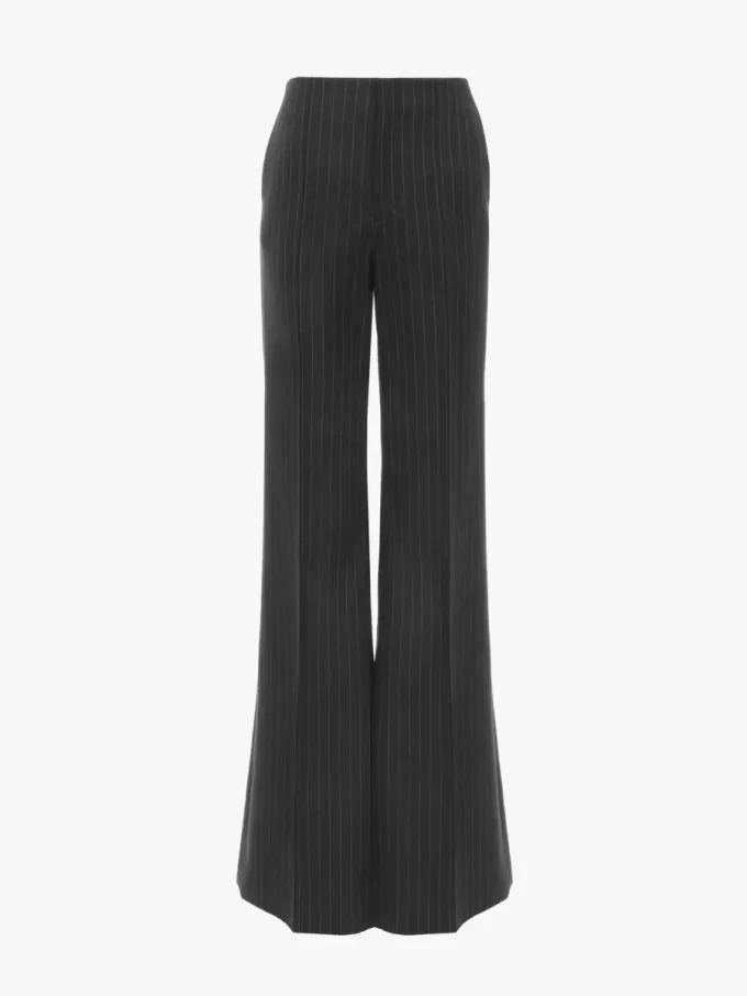 Maßgeschneiderte Bootcut-Hose aus Wolle