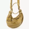 Mini-Armband-Hobo-Tasche aus Wildleder und Schlangenhaut